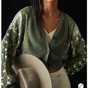 Pilcro Shrunken Cardigan Sweater